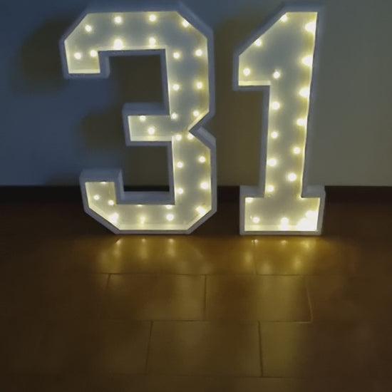 Numero 31 Luminoso Grande