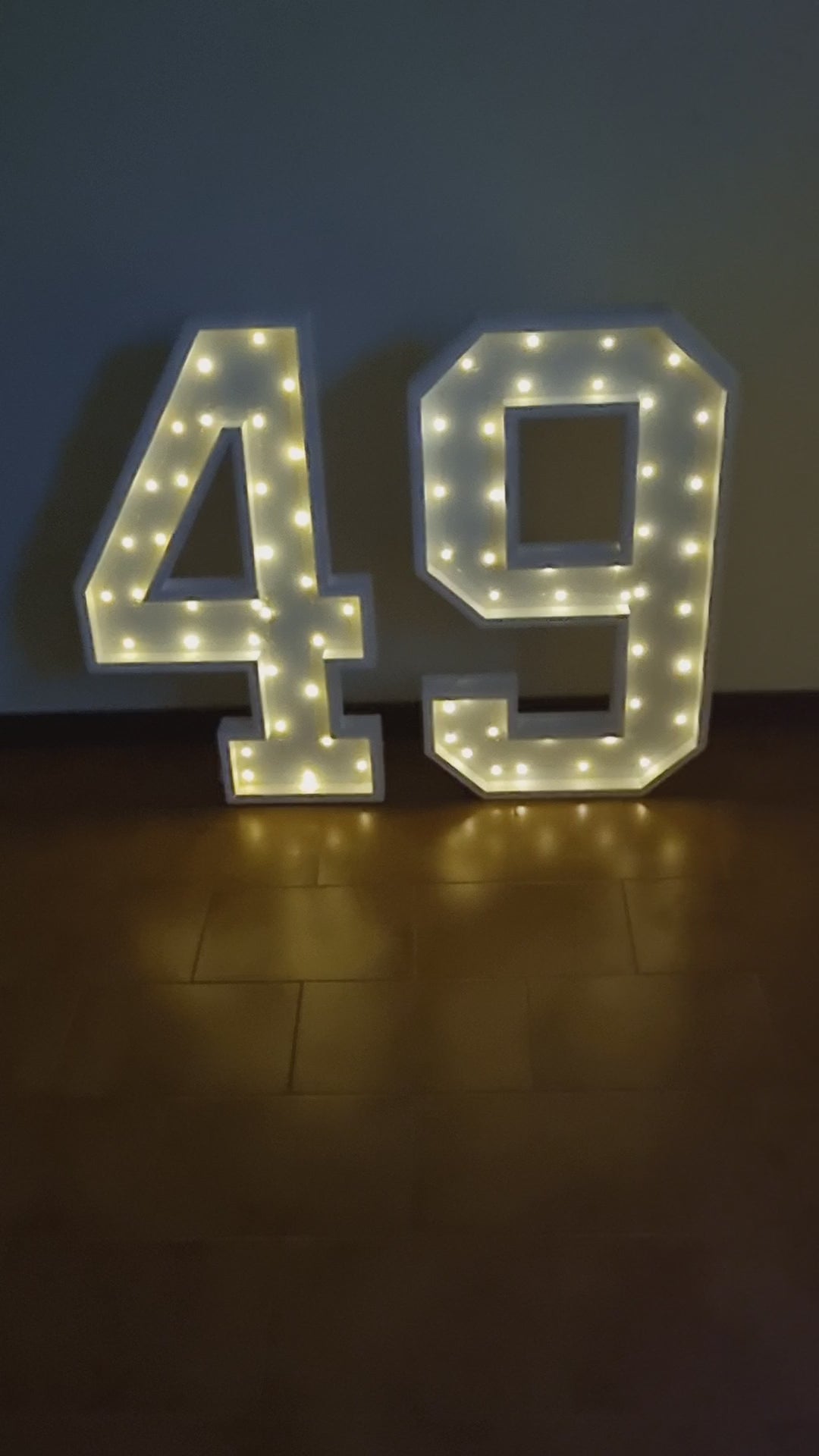 Numero 49 Luminoso Grande